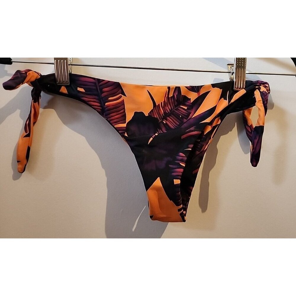 KHONGBOON WOMEN'S LOW RISE BIKINI BOTTOM SMALL Adjustable Tie